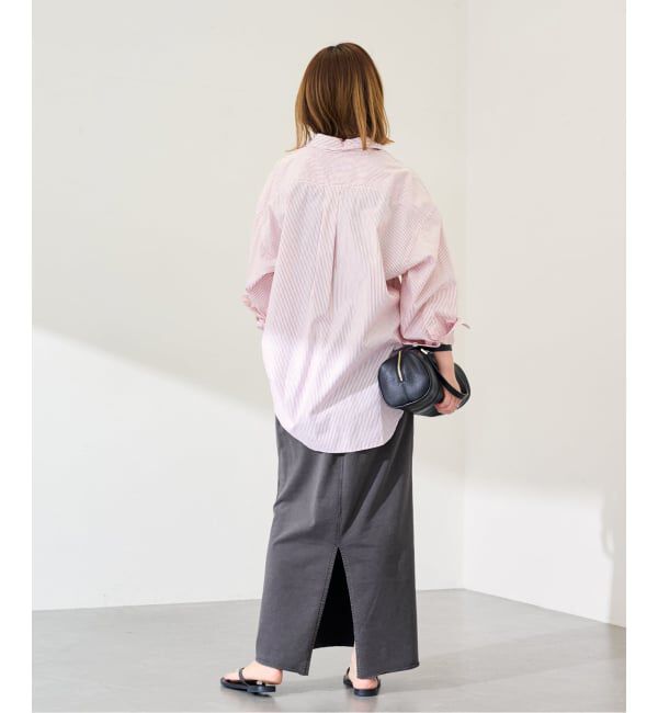 FRAMeWORK「ウェットオゾン加工インレースカート」|スカート|