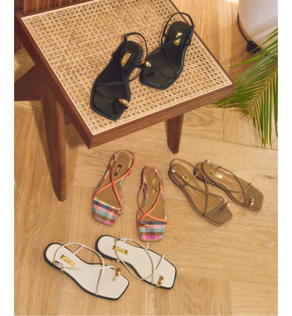 GRISE「《追加予約》GRISEメタルリングクロストングサンダル」|サンダル|