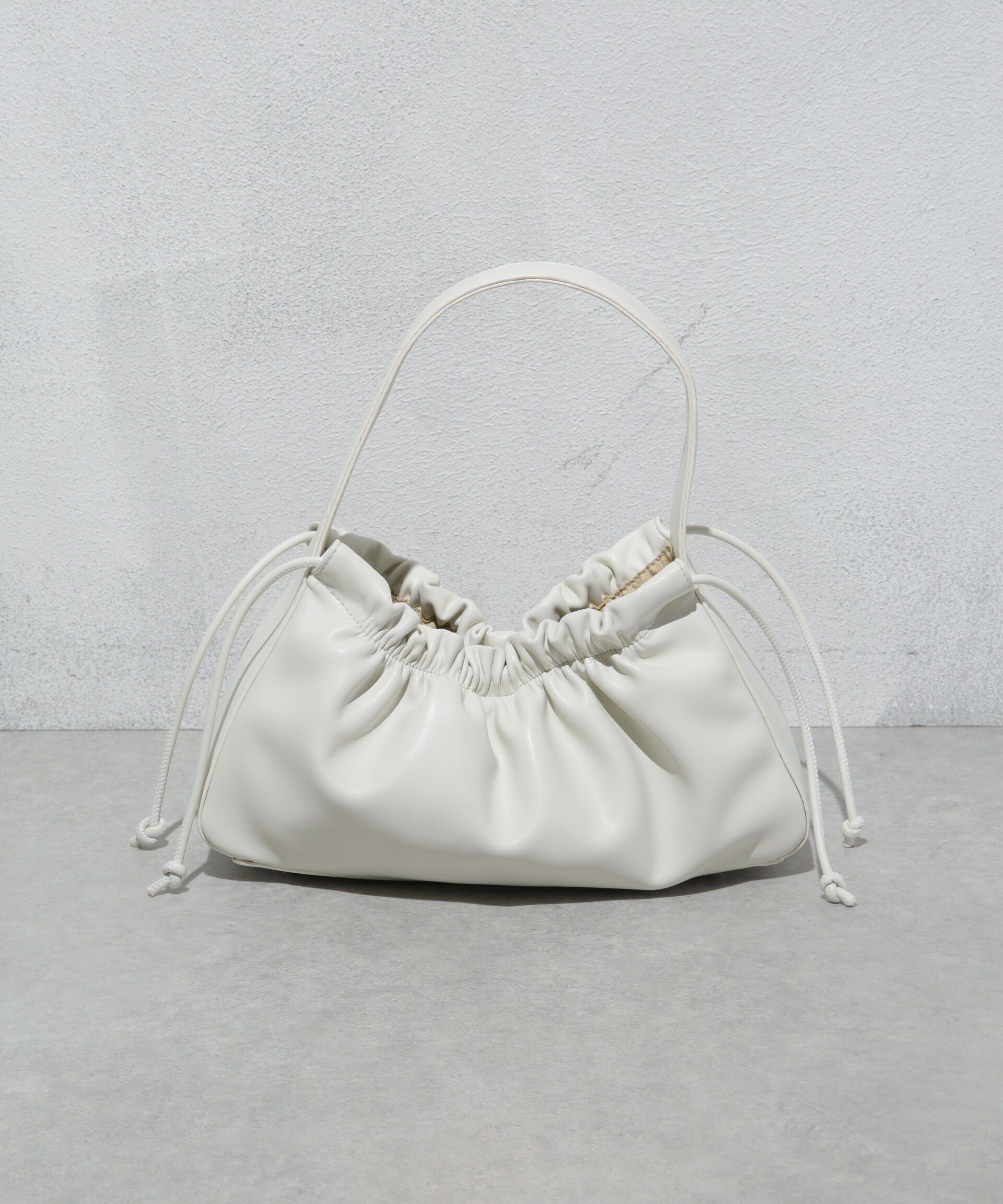 nano･universe「ギャザーハンドルバッグ」|ハンドバッグ|