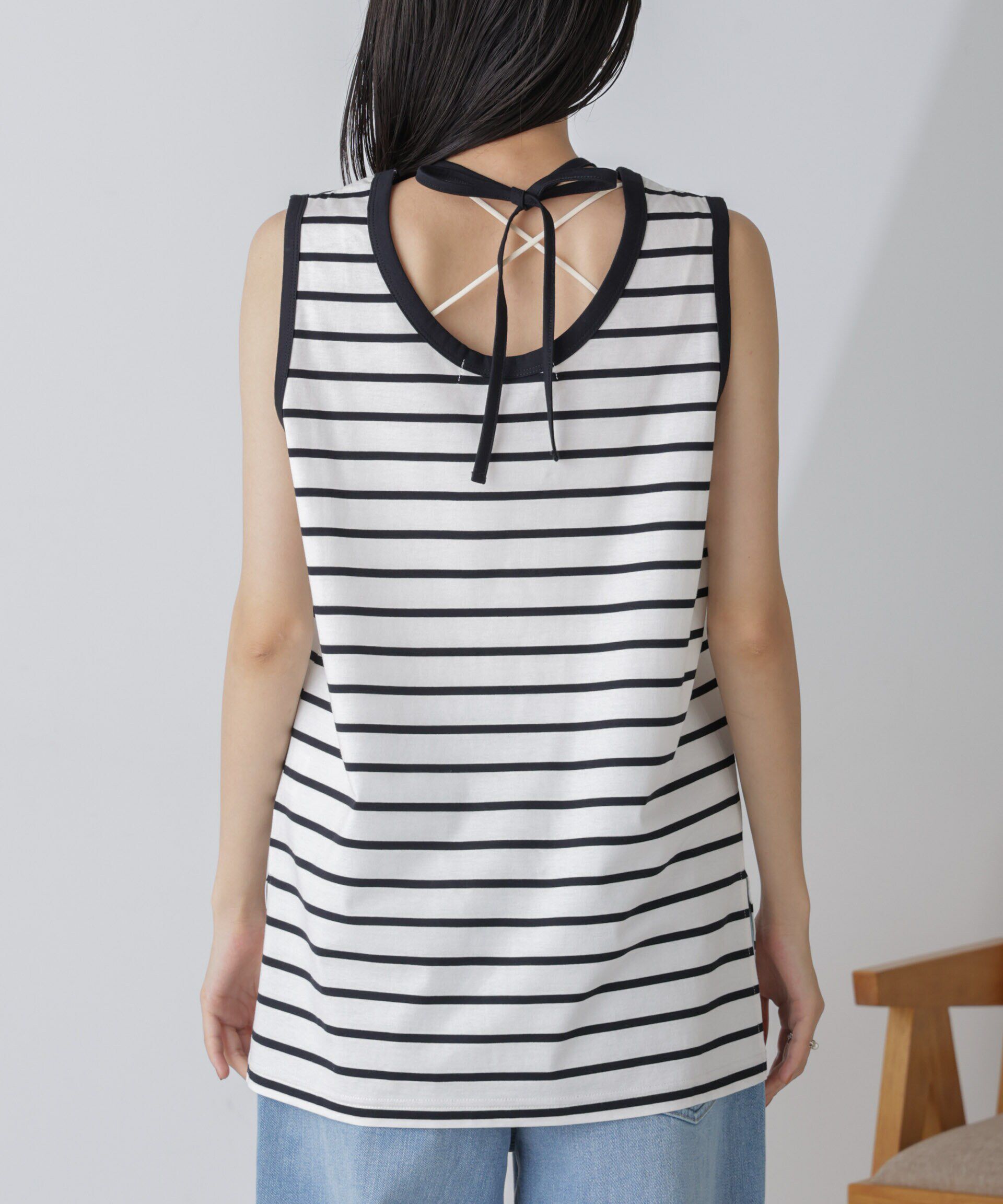 nano･universe「ホルターネックノースリーブプルオーバー」|Tシャツ・カットソー|