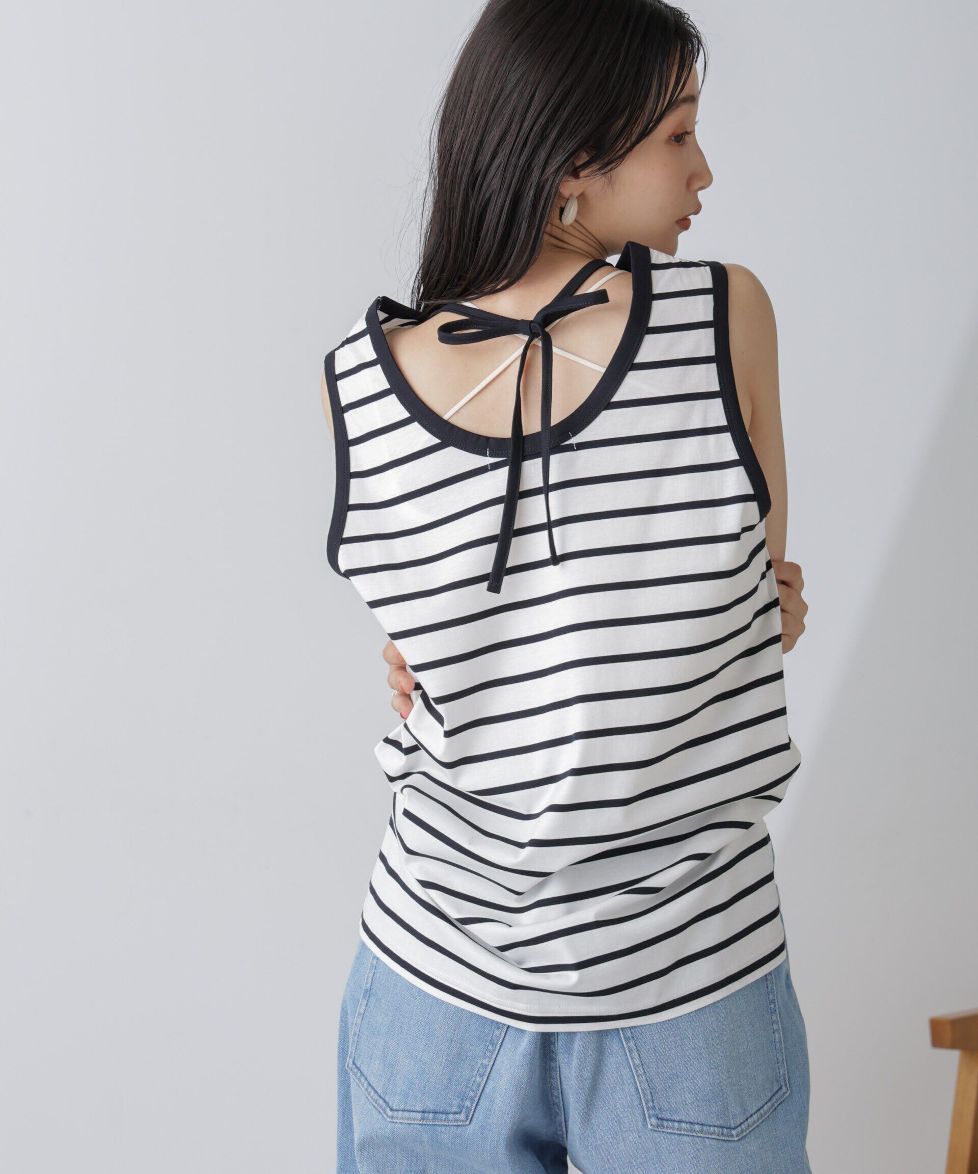 nano･universe「ホルターネックノースリーブプルオーバー」|Tシャツ・カットソー|