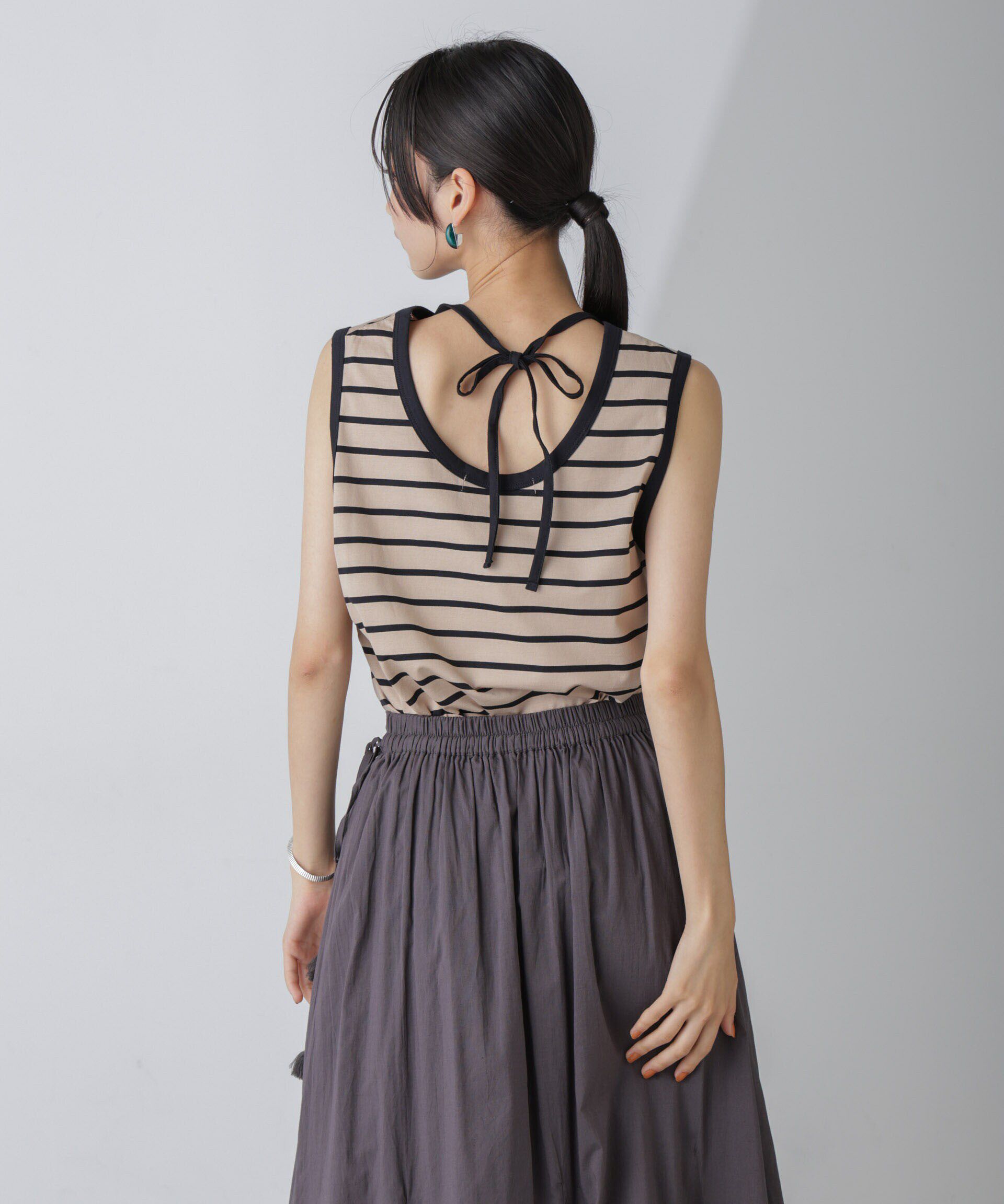 nano･universe「ホルターネックノースリーブプルオーバー」|Tシャツ・カットソー|