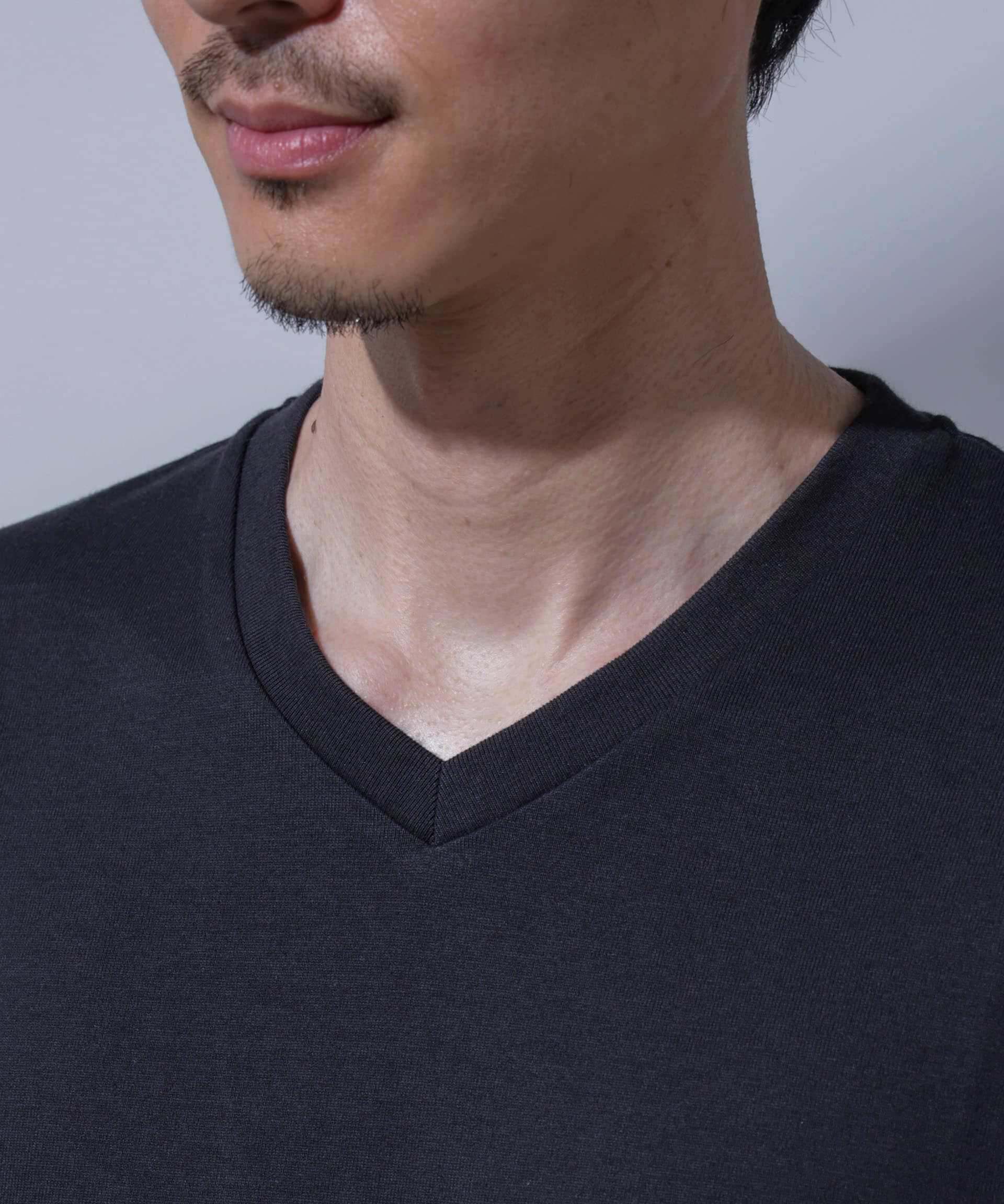 nano･universe「Anti Soaked(R)  汗染み防止 VネックTシャツ」|Tシャツ・カットソー|