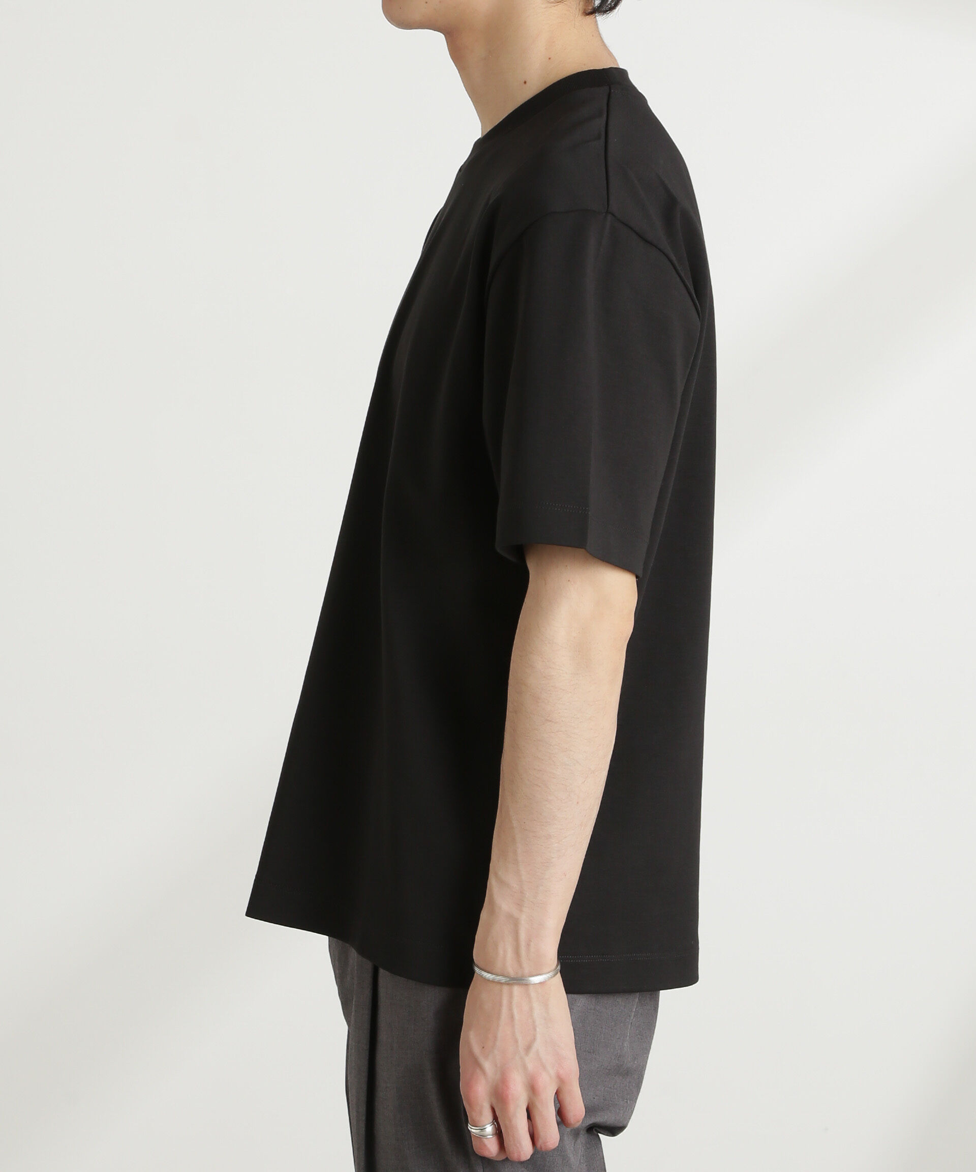 nano･universe「ダブルスムースクルーネックBIGTシャツ 半袖」|Tシャツ・カットソー|