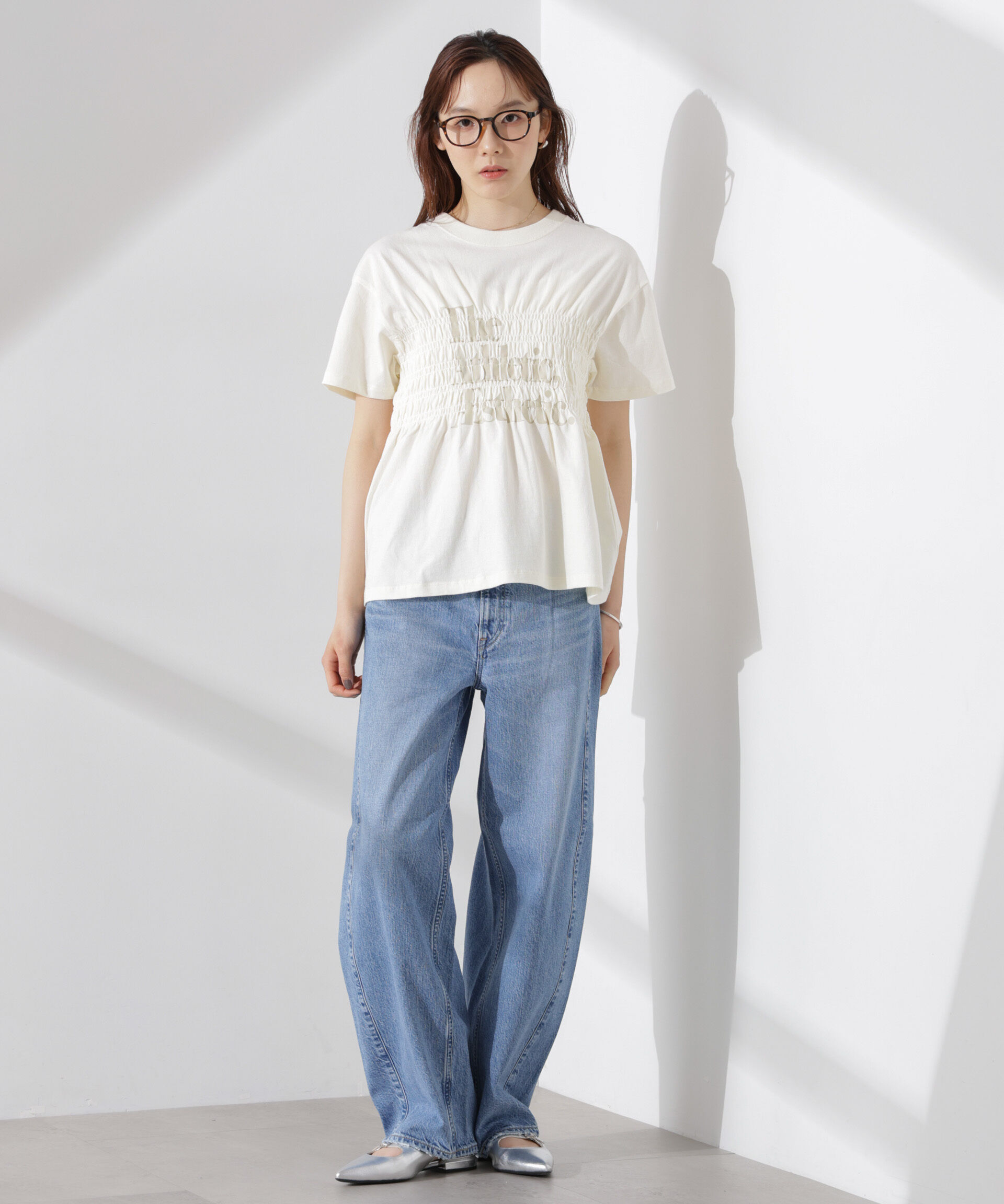 nano･universe「RUSSELL ATHLETIC/別注 Jersey Shirring T」|Tシャツ・カットソー|