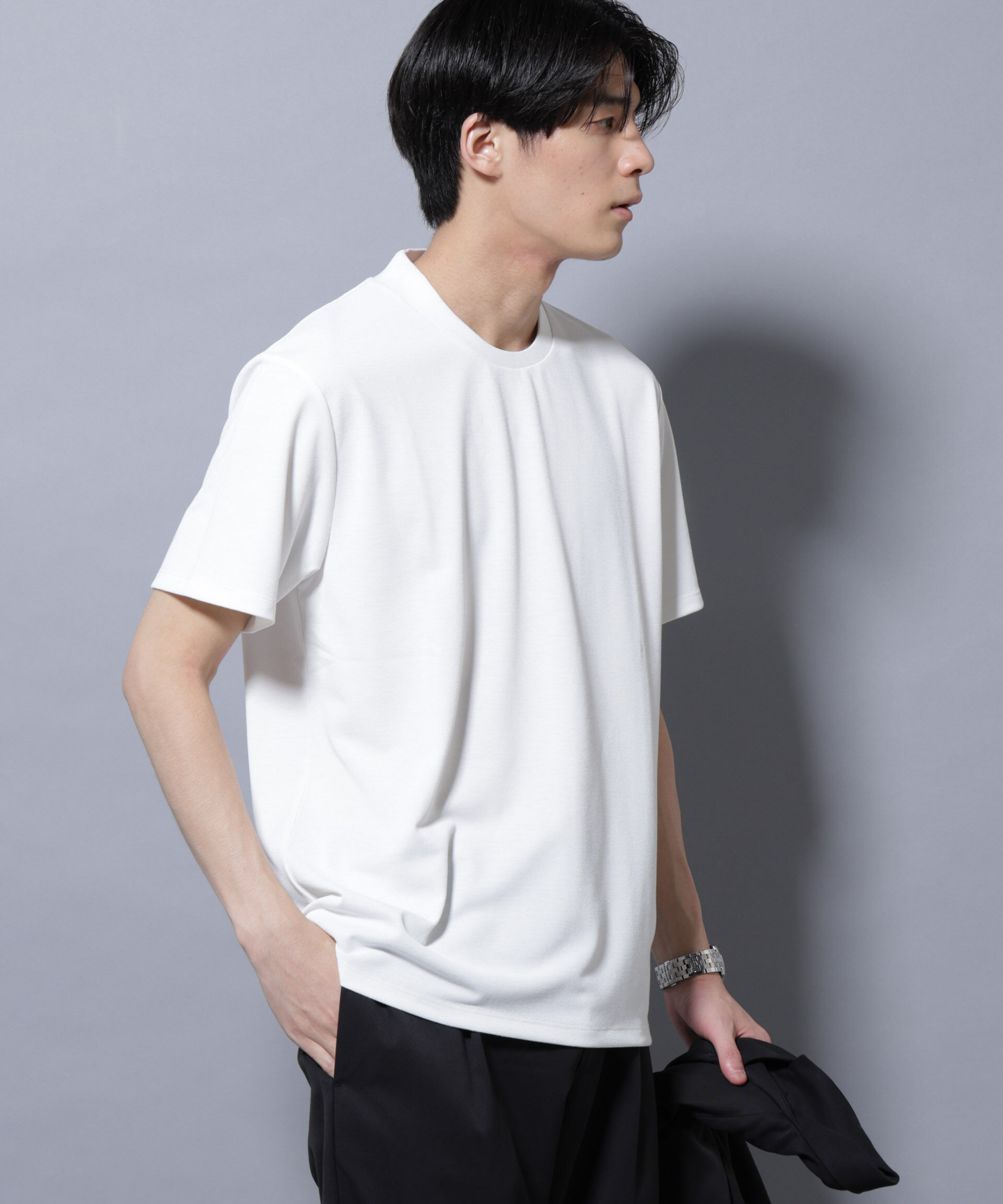 nano･universe「「N Tshirts」 AERO FREEZE 鹿の子ジャケT 半袖」|Tシャツ・カットソー|