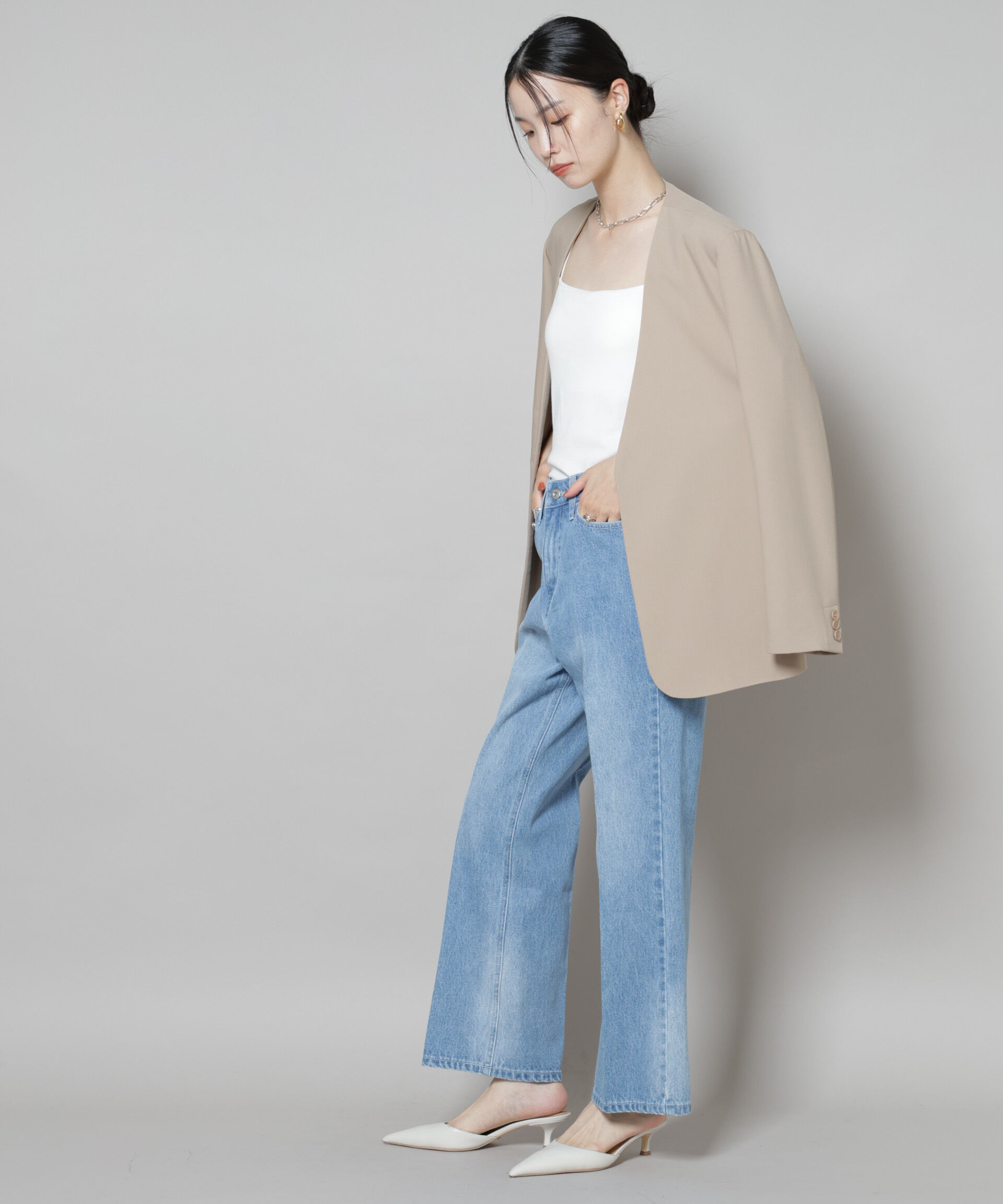 nano･universe「センタープレスデニム」|チノ|