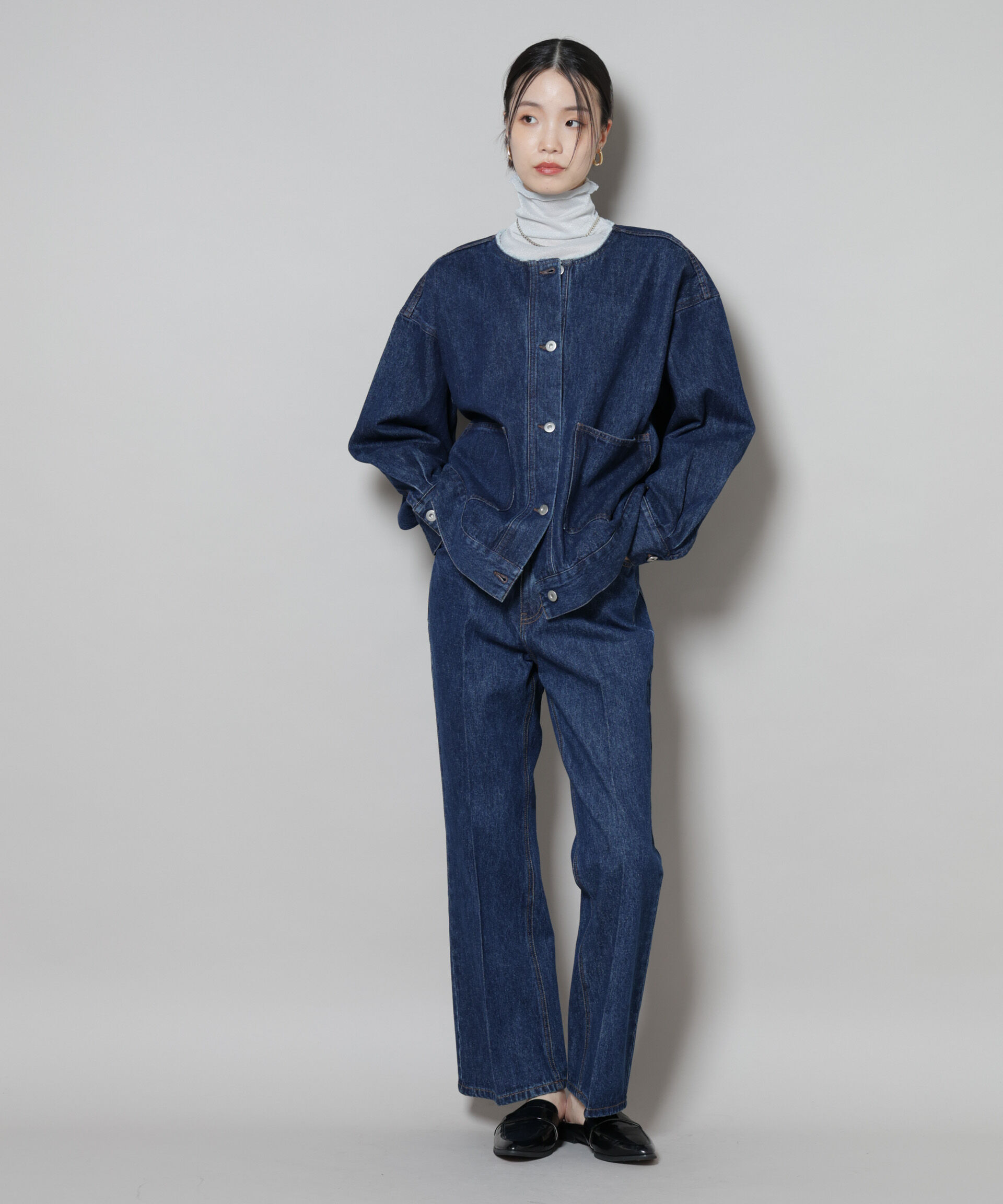 nano･universe「センタープレスデニム」|チノ|