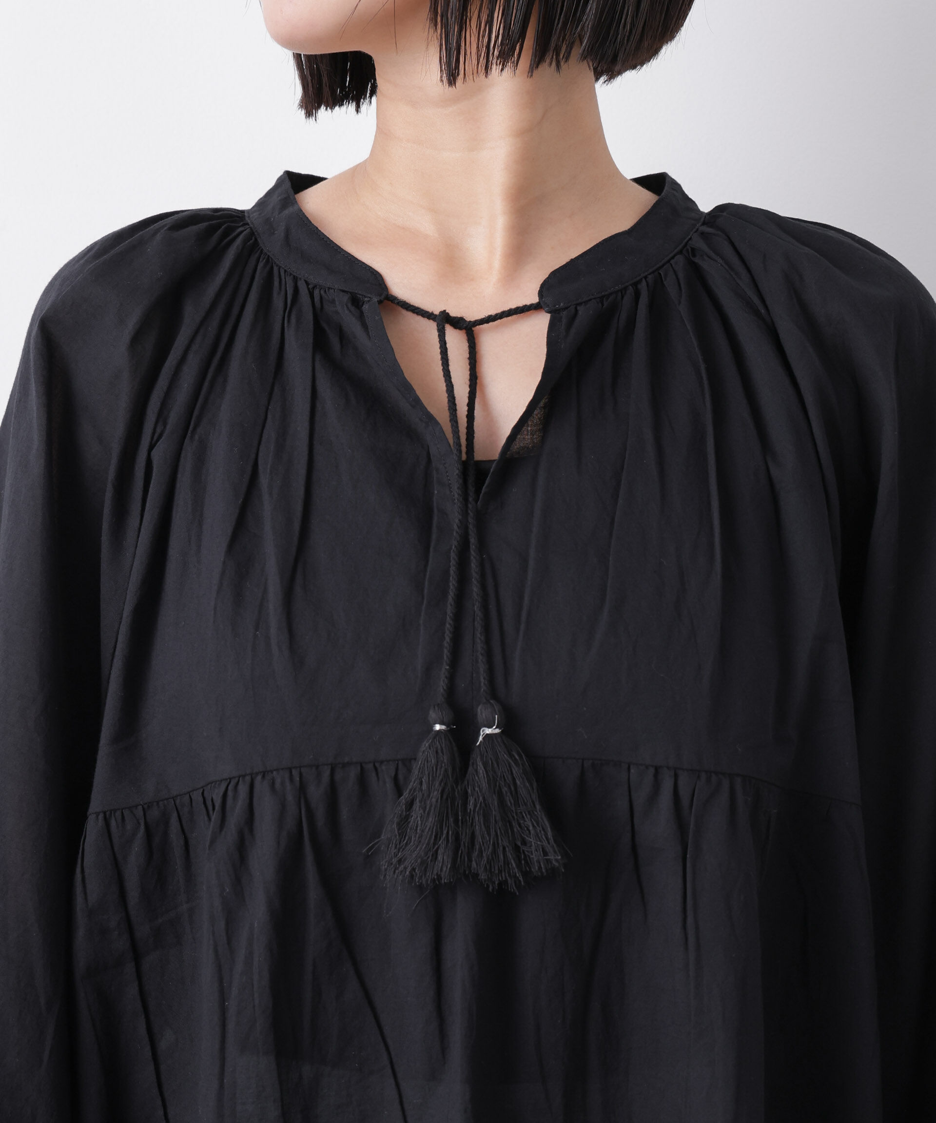 nano･universe「made in INDIA ティアードチュニックブラウス」|シャツ・ブラウス|