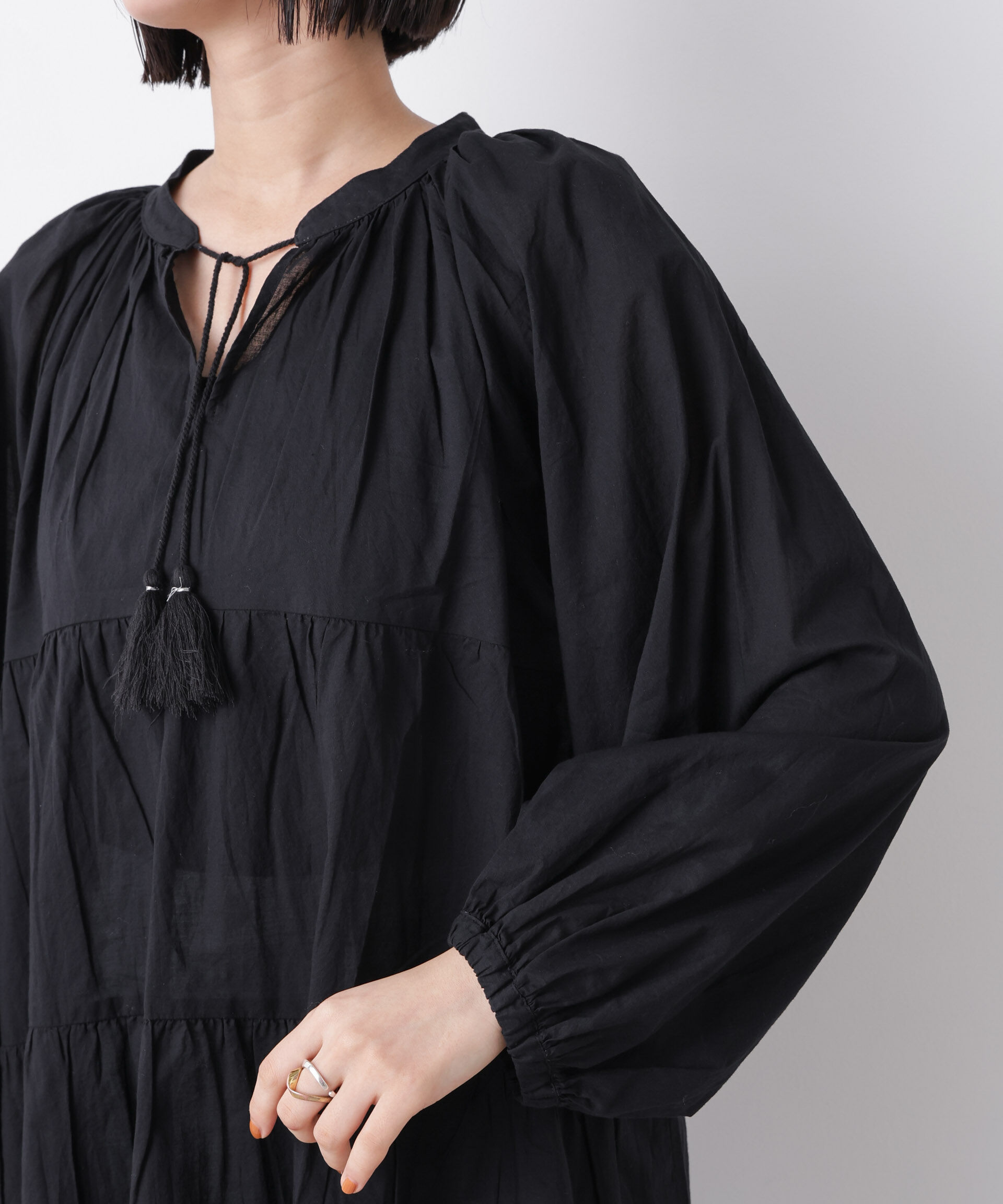 nano･universe「made in INDIA ティアードチュニックブラウス」|シャツ・ブラウス|