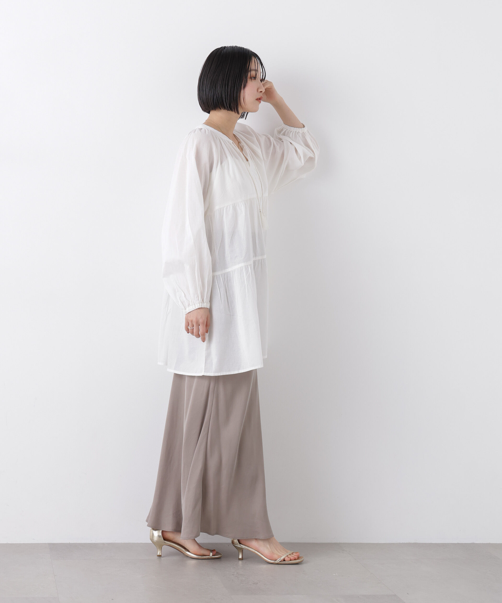 nano･universe「made in INDIA ティアードチュニックブラウス」|シャツ・ブラウス|