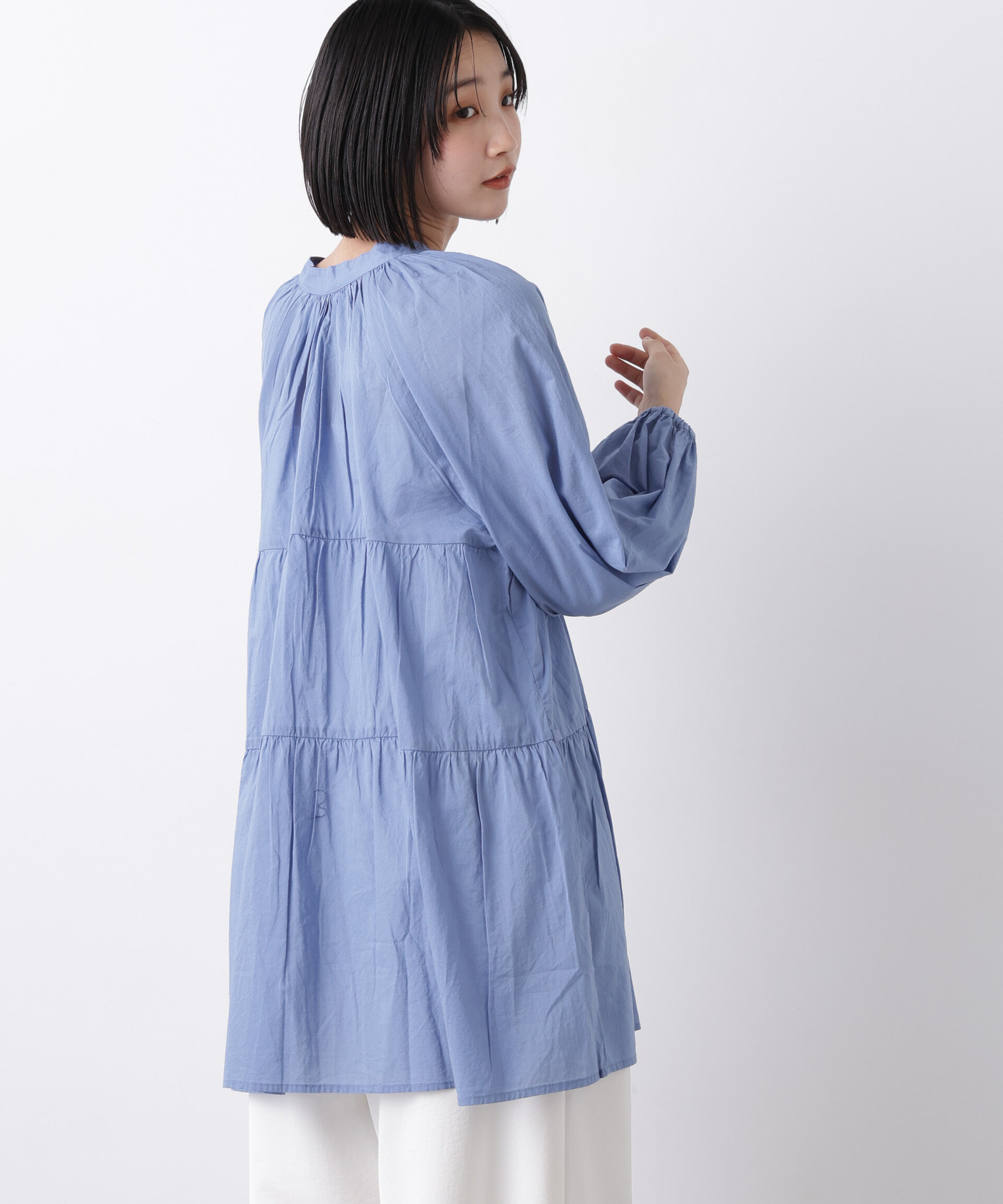 nano･universe「made in INDIA ティアードチュニックブラウス」|シャツ・ブラウス|