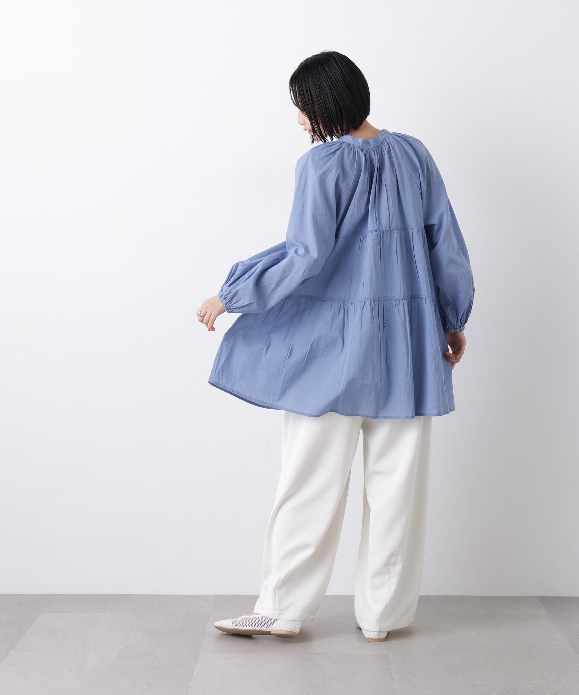 nano･universe「made in INDIA ティアードチュニックブラウス」|シャツ・ブラウス|