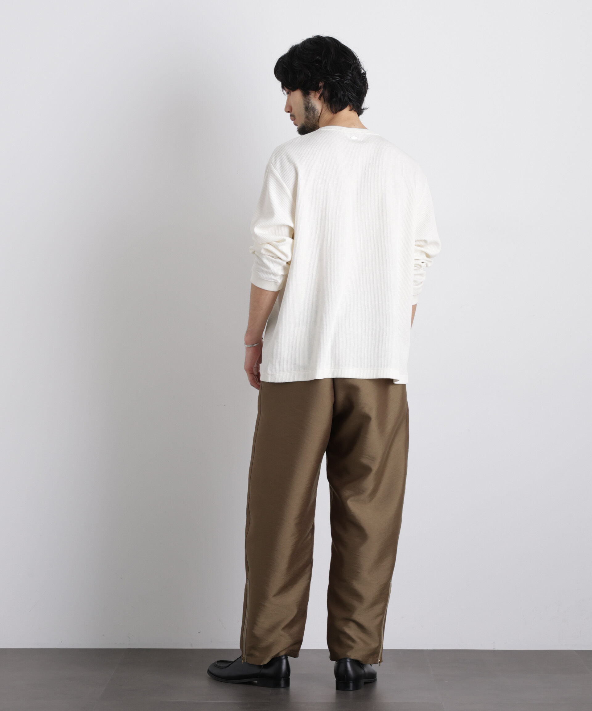 nano･universe「｢ASSEMBLANC｣ ドロップニードルリブ ヘンリーネック」|Tシャツ・カットソー|