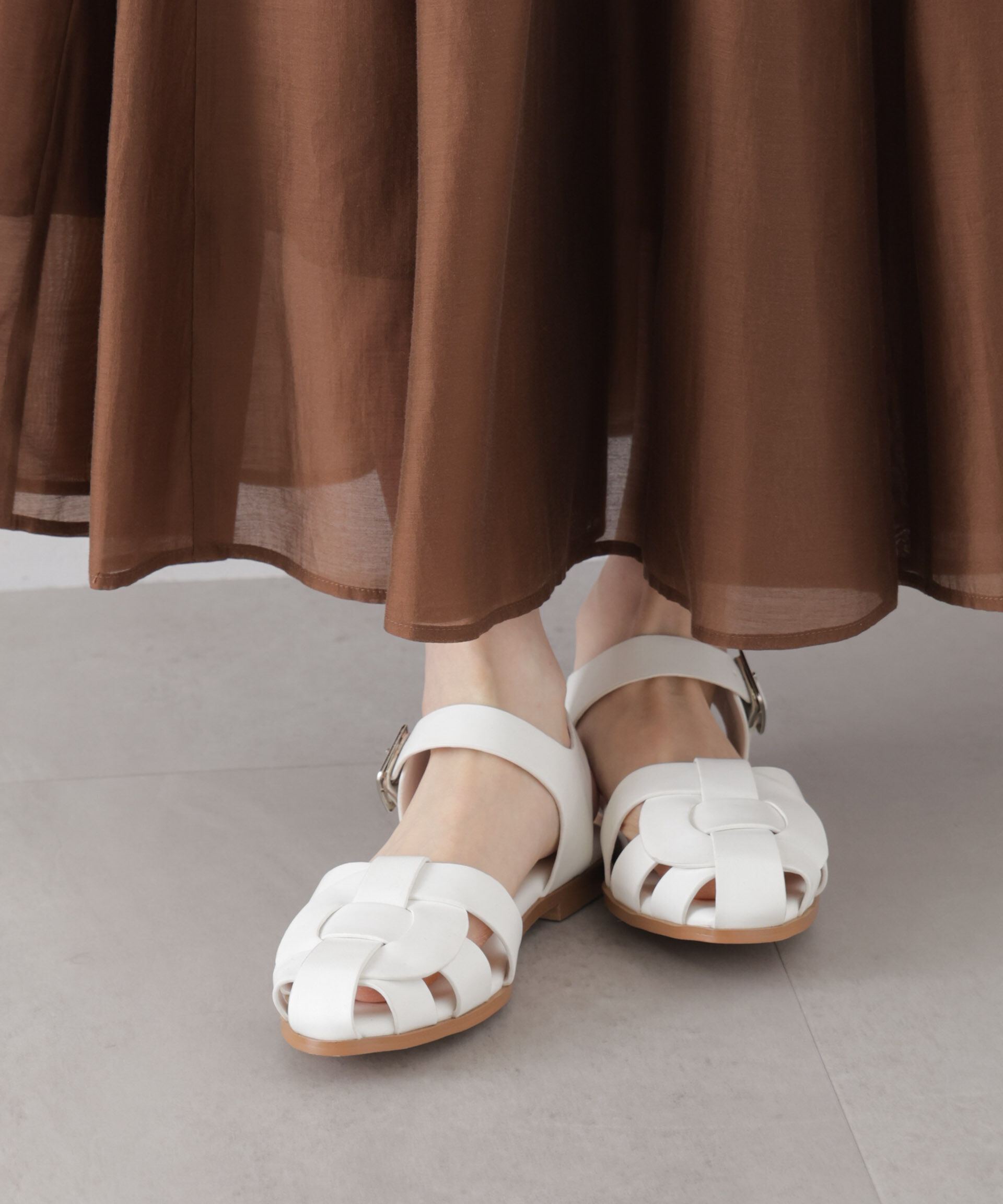 nano･universe「グルカサンダル」|サンダル|ホワイト