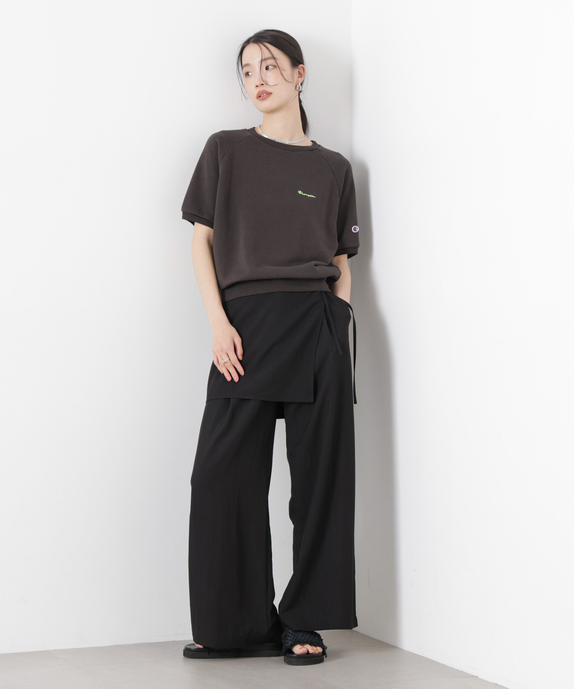 nano･universe「Champion/SHORT SLEEVE SWEATSHIRT」|Tシャツ・カットソー|