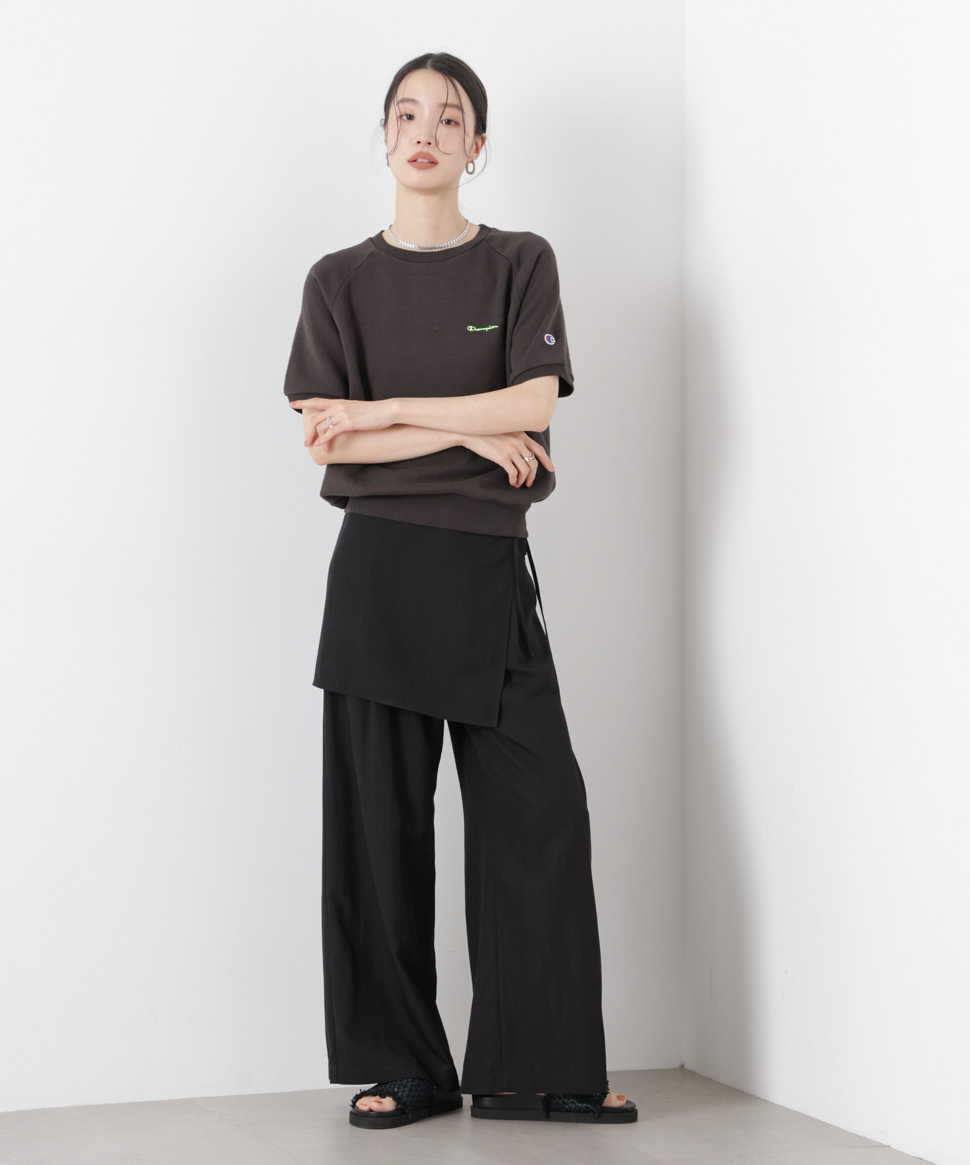 nano･universe「Champion/SHORT SLEEVE SWEATSHIRT」|Tシャツ・カットソー|