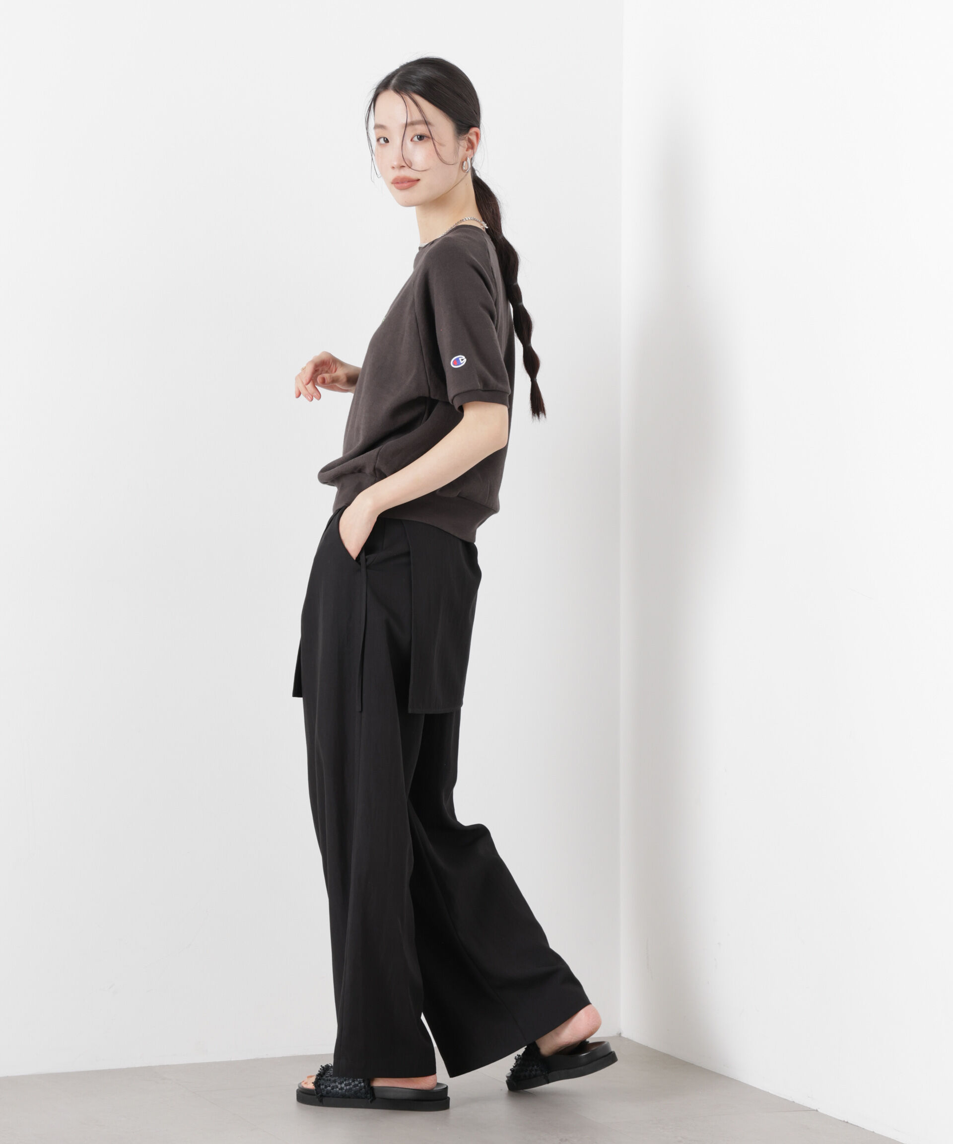 nano･universe「Champion/SHORT SLEEVE SWEATSHIRT」|Tシャツ・カットソー|