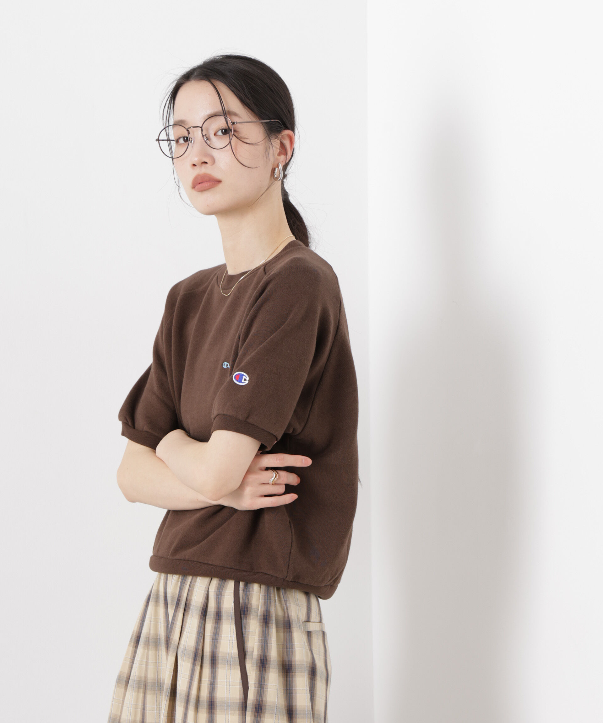 nano･universe「Champion/SHORT SLEEVE SWEATSHIRT」|Tシャツ・カットソー|