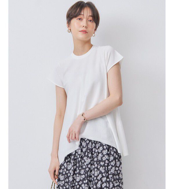 組曲「【WEB限定カラーあり】バックフレアニットTシャツ」|ニット・セーター|アイボリー系