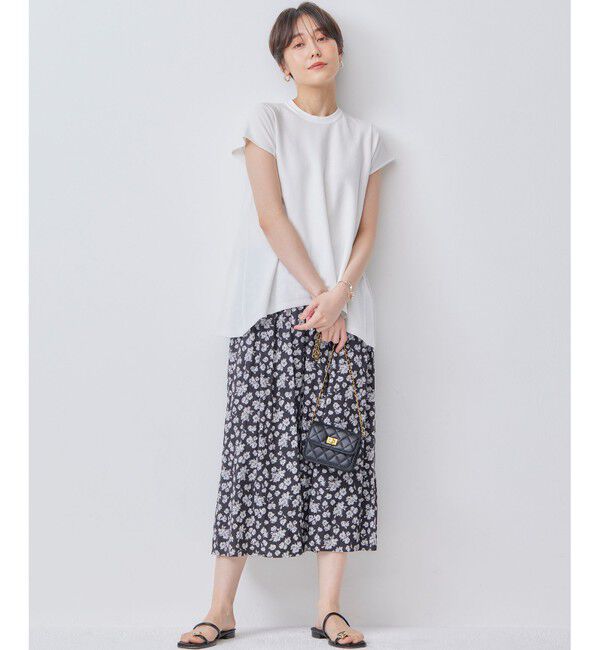 組曲「【WEB限定カラーあり】バックフレアニットTシャツ」|ニット・セーター|