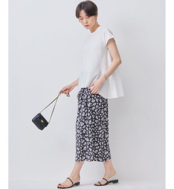 組曲「【WEB限定カラーあり】バックフレアニットTシャツ」|ニット・セーター|