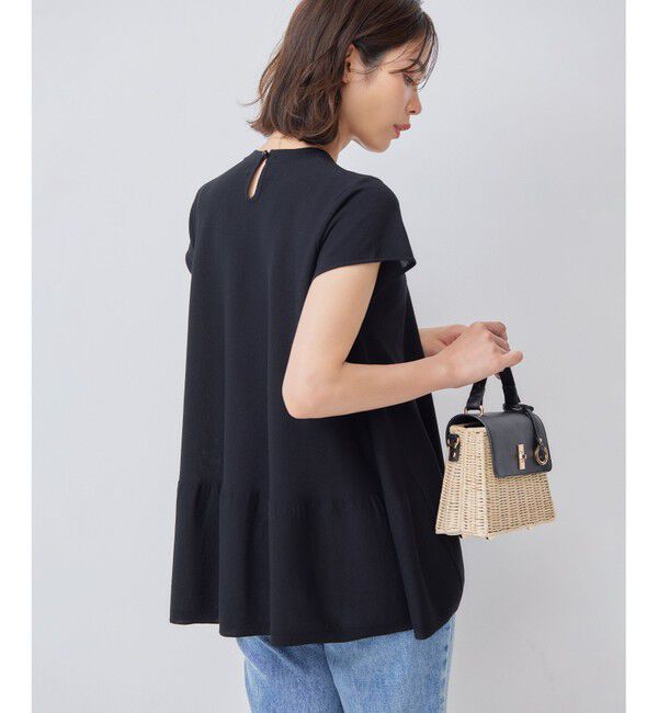 組曲「【WEB限定カラーあり】バックフレアニットTシャツ」|ニット・セーター|