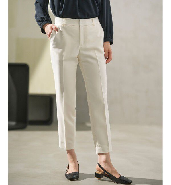 組曲「【WEB限定】ベーシックダブルクロス テーパードパンツ」|その他|アイボリー系