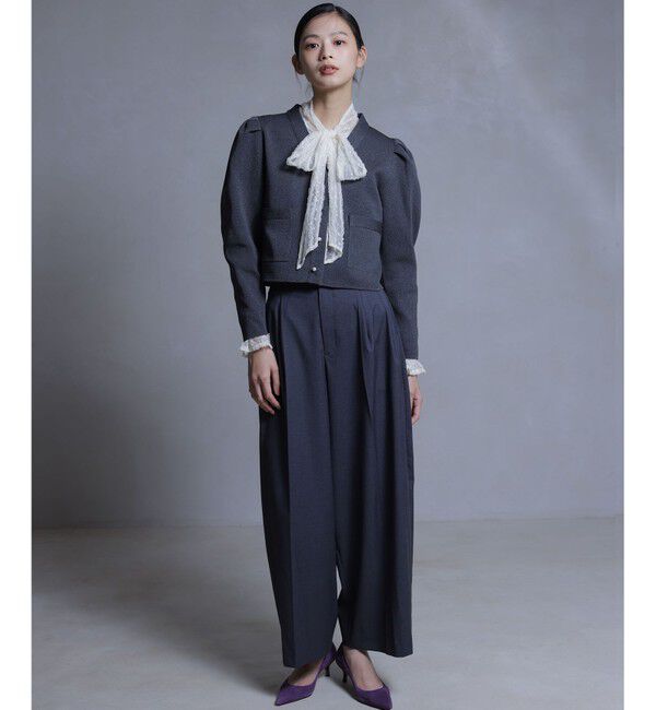 組曲「【前後着用可】チュールフリル ブラウス」|シャツ・ブラウス|