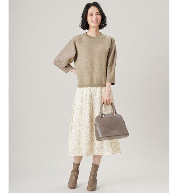 自由区「【洗える】シャイニーツイードプルオーバー ニット」|ニット・セーター|