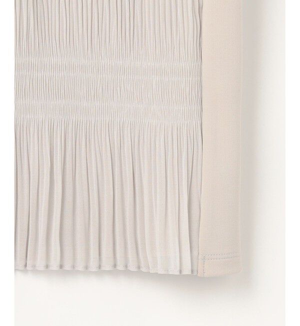 自由区「プリーツコンビジャージ ブラウス」|Tシャツ・カットソー|