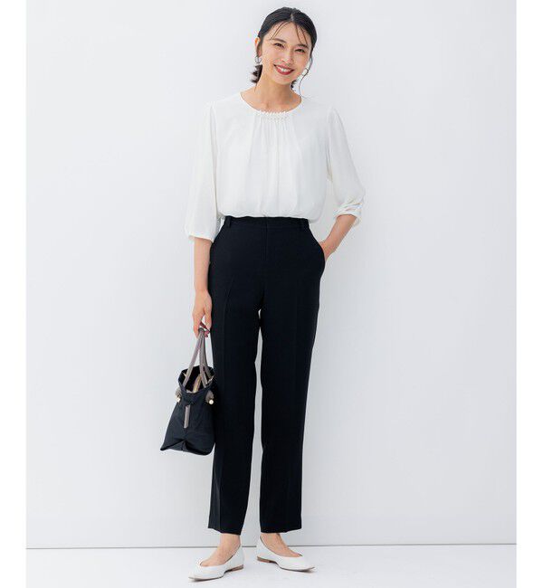 23区「【セットアップ対応/VERY掲載】トリアセダブルジョーゼット パンツ」|その他|