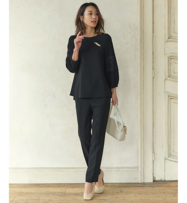 23区「【セットアップ対応/VERY掲載】トリアセダブルジョーゼット パンツ」|その他|