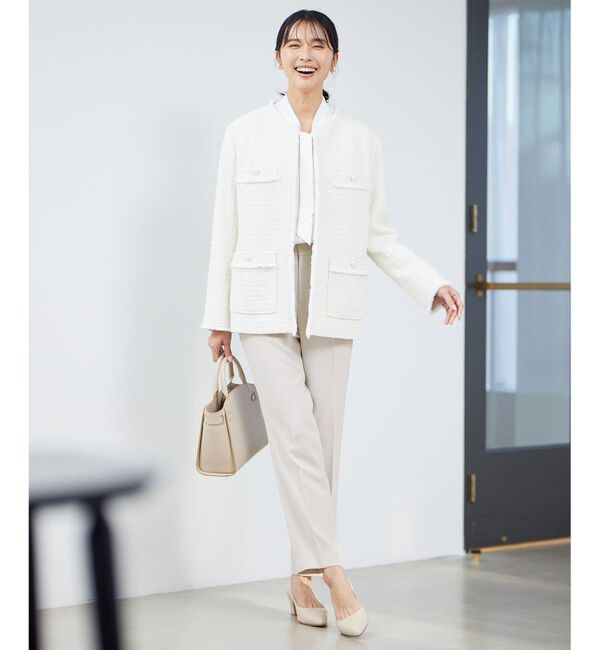 23区「【セットアップ対応/VERY掲載】トリアセダブルジョーゼット パンツ」|その他|