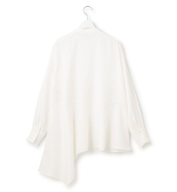 23区「【好評につき新色追加/洗える】イレギュラーヘム シアー ブラウス」|シャツ・ブラウス|
