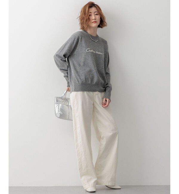 23区「【洗える】23区DENIM ベルベットストレッチ ワイドパンツ」|その他|