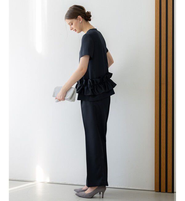 23区「【APPLAUDIR】クリアダブルサテン ワイドシルエットパンツ」|その他|