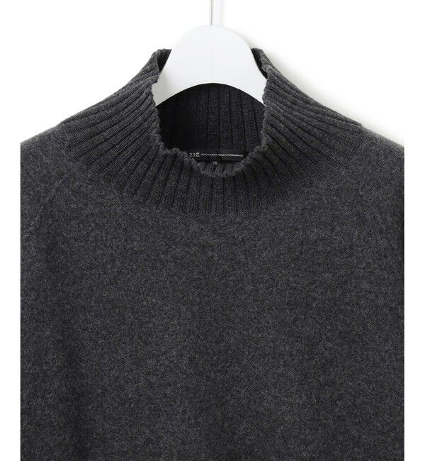 23区「【新色追加】ボイルドウールコンビニット チュニック」|ニット・セーター|