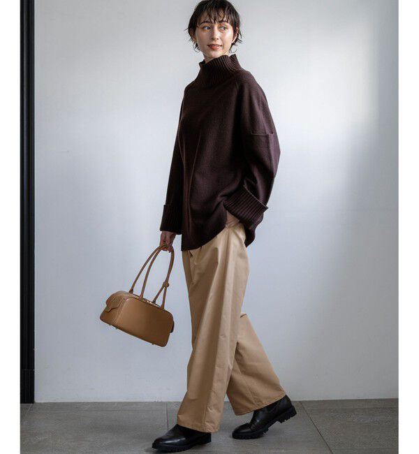 23区「【新色追加】ボイルドウールコンビニット チュニック」|ニット・セーター|