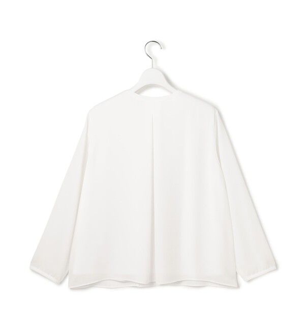 23区「【洗える】ジョーゼットフリル ブラウス」|シャツ・ブラウス|