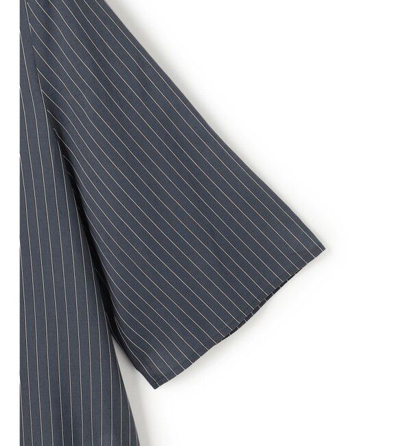 23区「ドライシアーストライプ フロントタック ブラウス」|シャツ・ブラウス|