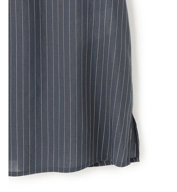 23区「ドライシアーストライプ フロントタック ブラウス」|シャツ・ブラウス|