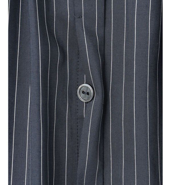 23区「ドライシアーストライプ フロントタック ブラウス」|シャツ・ブラウス|