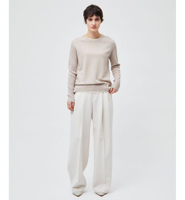 BEIGE,「LAC / 2WAYストレッチワイドタックパンツ」|その他|