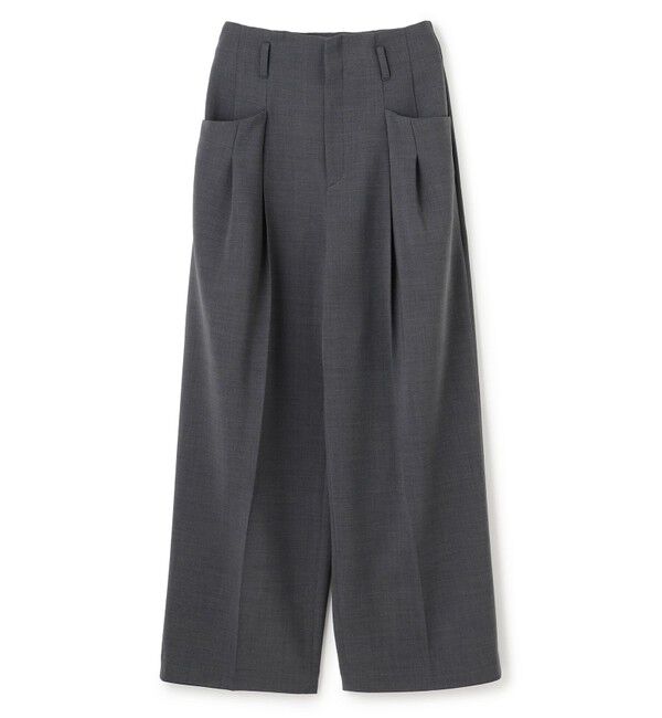 BEIGE,「LAC / 2WAYストレッチワイドタックパンツ」|その他|