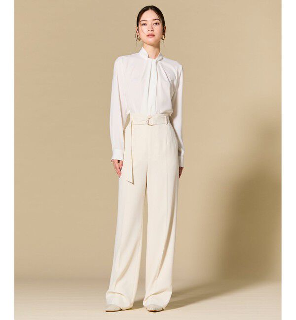 BEIGE,「ANITA / ロングスリーブタックブラウス」|シャツ・ブラウス|