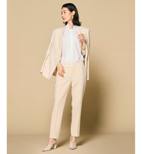 BEIGE,「ANITA / ロングスリーブタックブラウス」|シャツ・ブラウス|