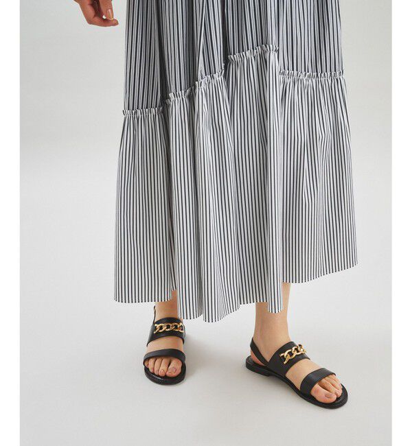  「シャツタックティアードスカート」|スカート|