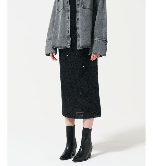 GRACE CONTINENTAL「スパンコールタイトスカート」|スカート|