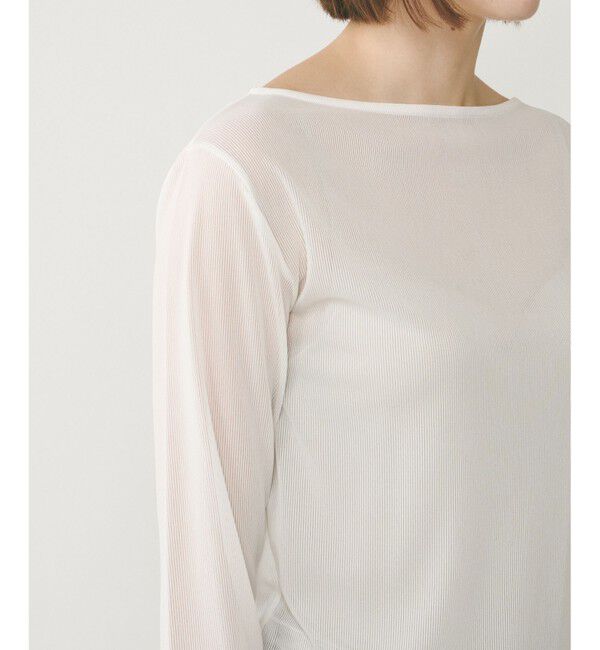  「シアーアセテートカットトップ」|Tシャツ・カットソー|